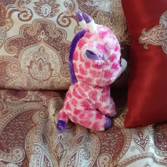 TY Beanie Boo Twigs the Pink Giraffe - Picture 7 of 16
